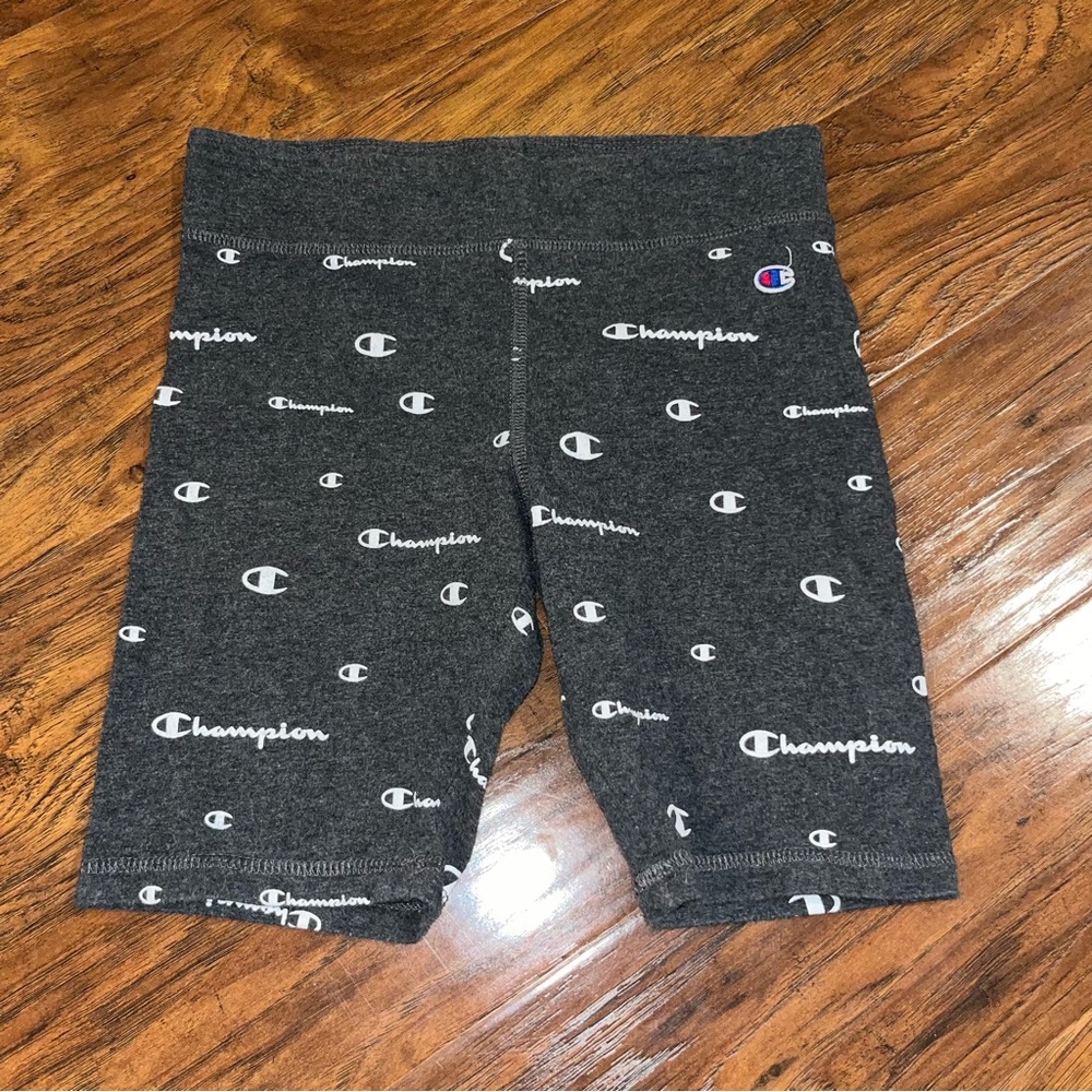 Champion Kids Girls Gray Logo Shorts